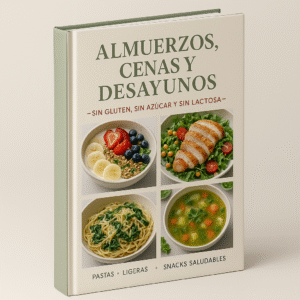 Recetas: Almuerzos, Cenas y Desayunos Sin Gluten, Sin Azucar y Sin Lactosa